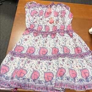 Bell White and Purple Dress